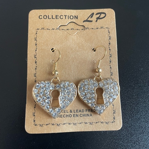 Crystal heart earrings - Picture 8 of 8